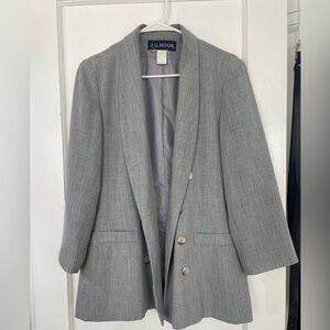 Women’s Light Gray Blazer - Classic Tailored Design